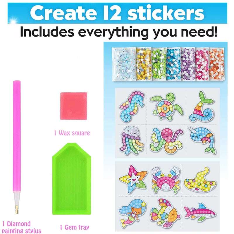 Set de stickers con diamantes