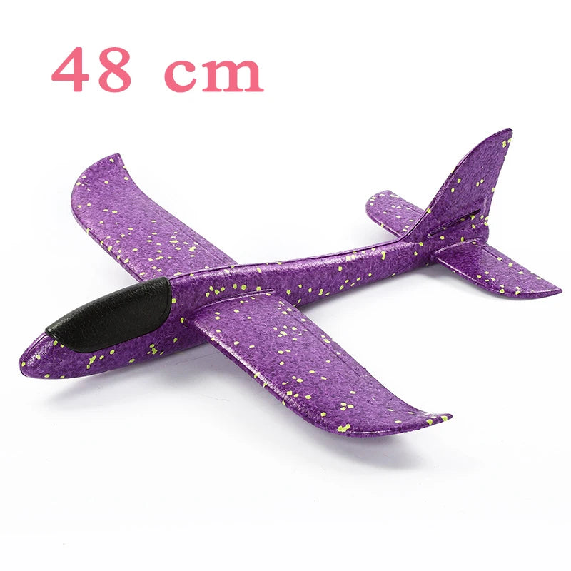 Avión planeador de goma eva