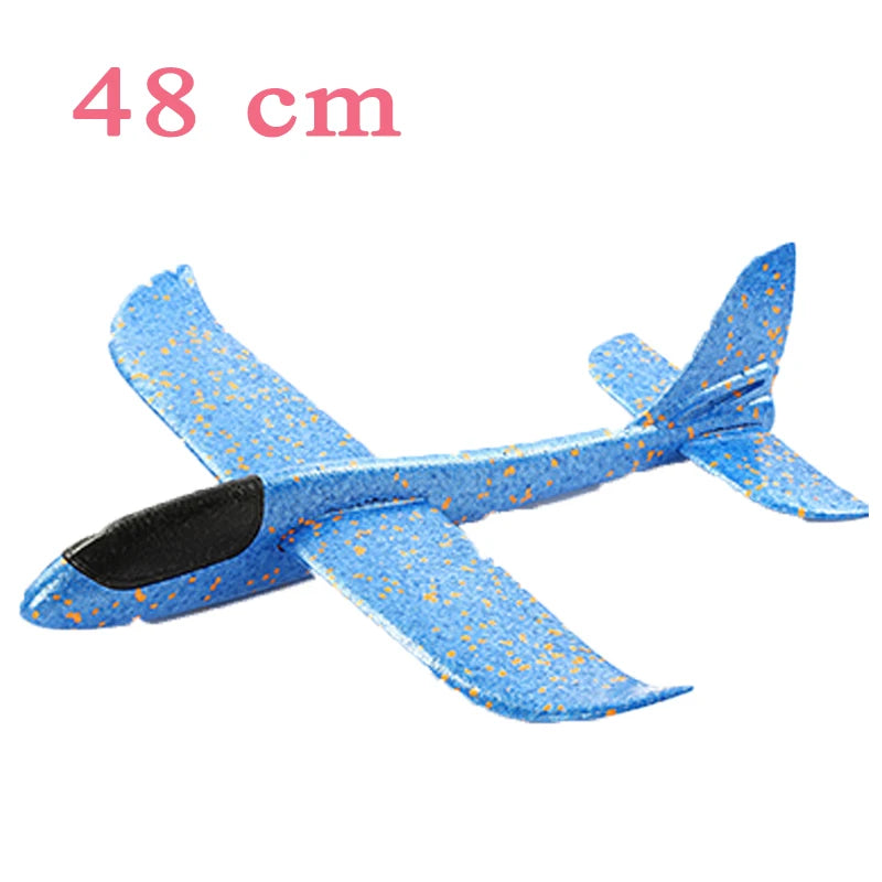 Avión planeador de goma eva