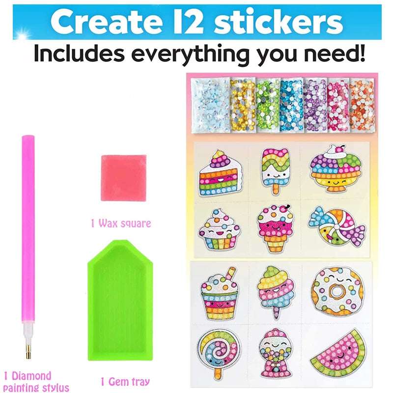 Set de stickers con diamantes
