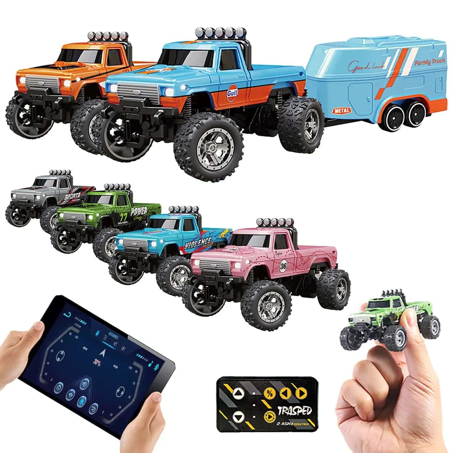 Monster Truck RC 4x4 a control remoto recargable