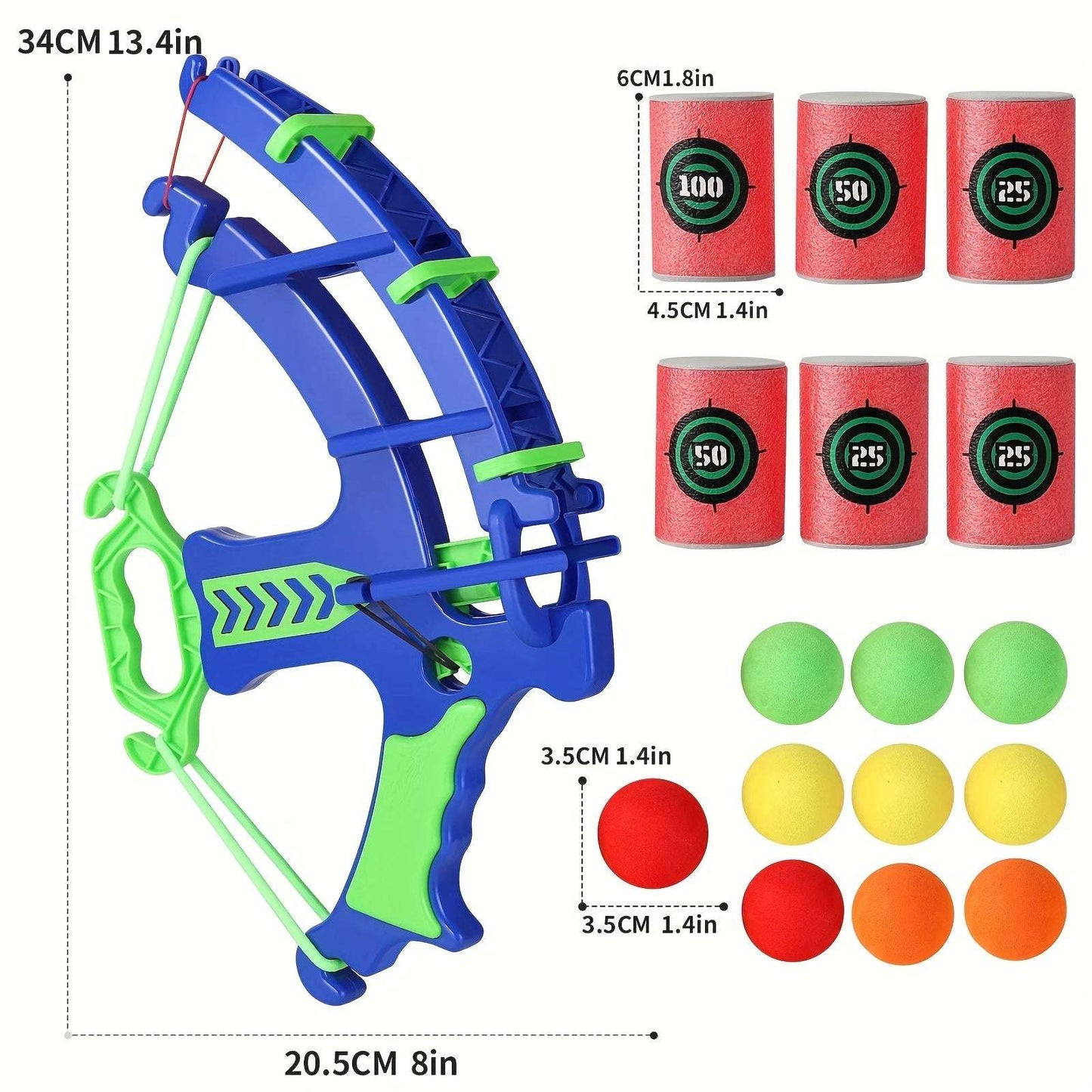 Set de arco con pelotas suaves