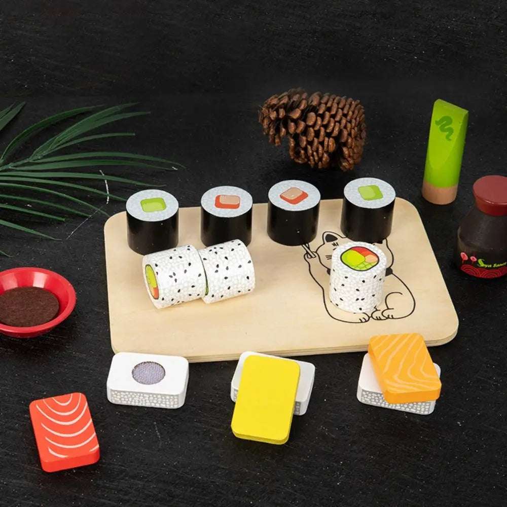 Set de cocina de madera – Sushi japonés
