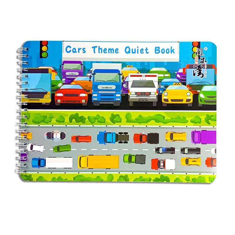 Libro de actividades con stickers - Quiet books temáticos