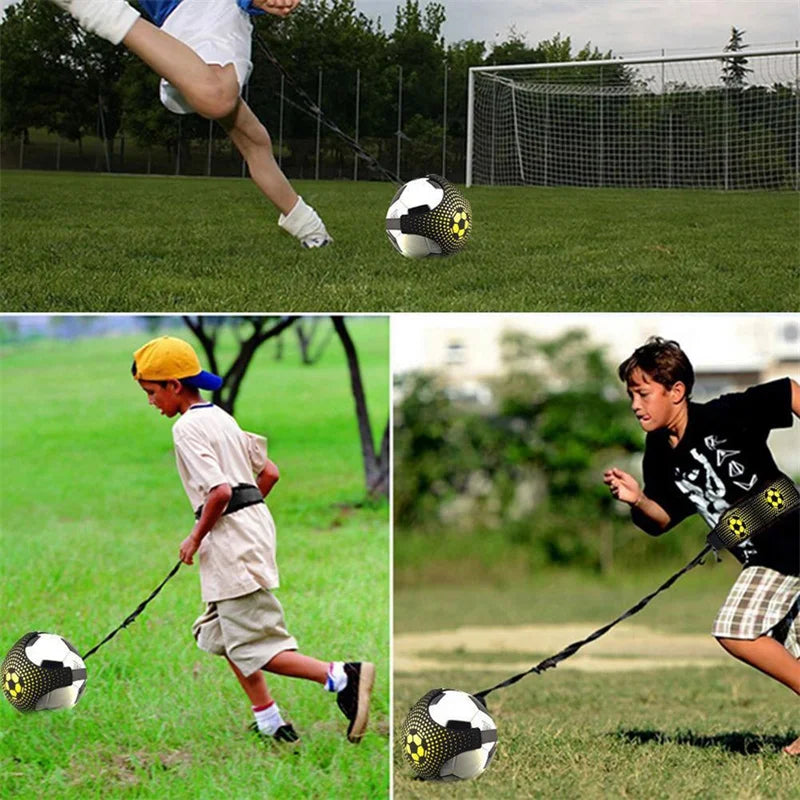 Entrenador de Fútbol con Elástico – Cinturón Ajustable para Práctica Individual