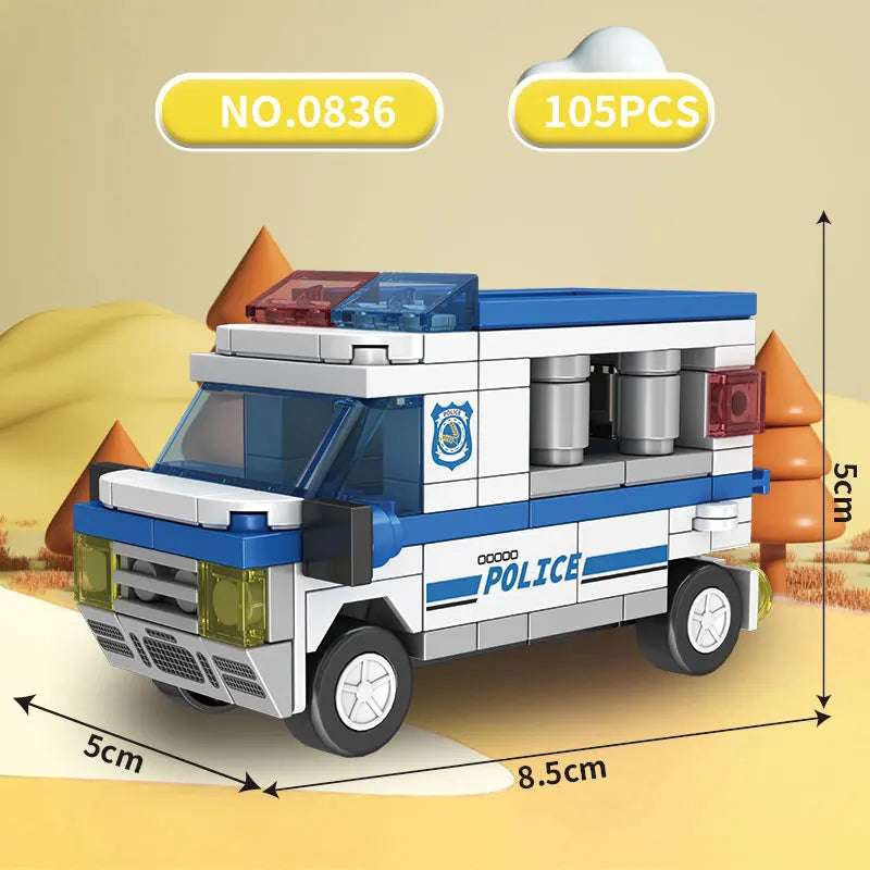 Vehículos de Construcción y Ciudad con Bloques Lego