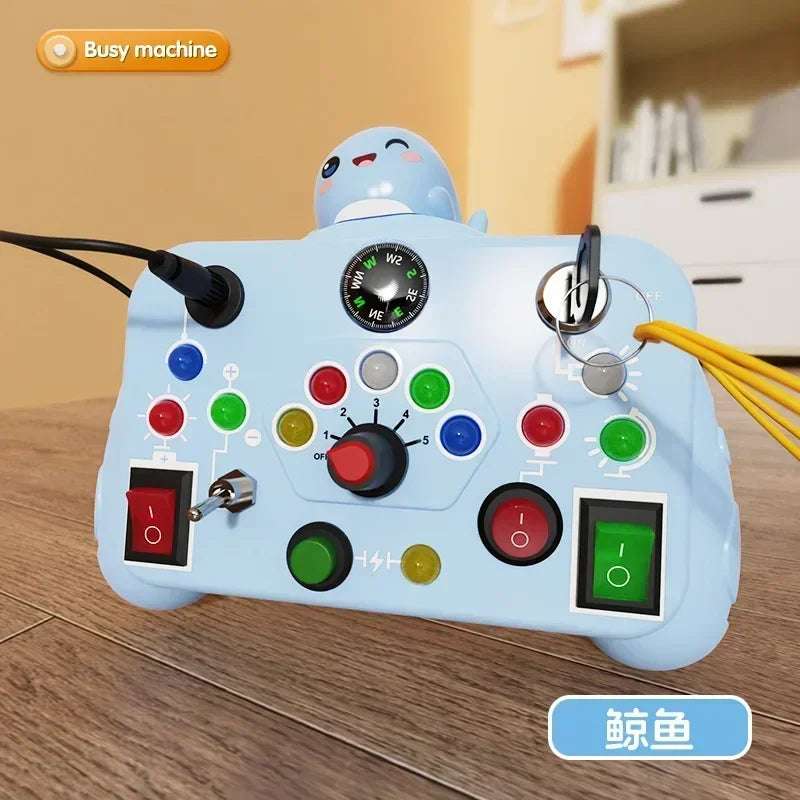 Tablero Montessori con luz