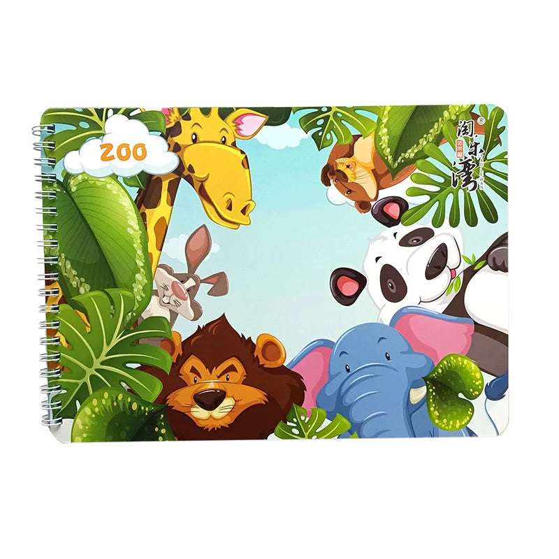 Libro de actividades con stickers - Quiet books temáticos