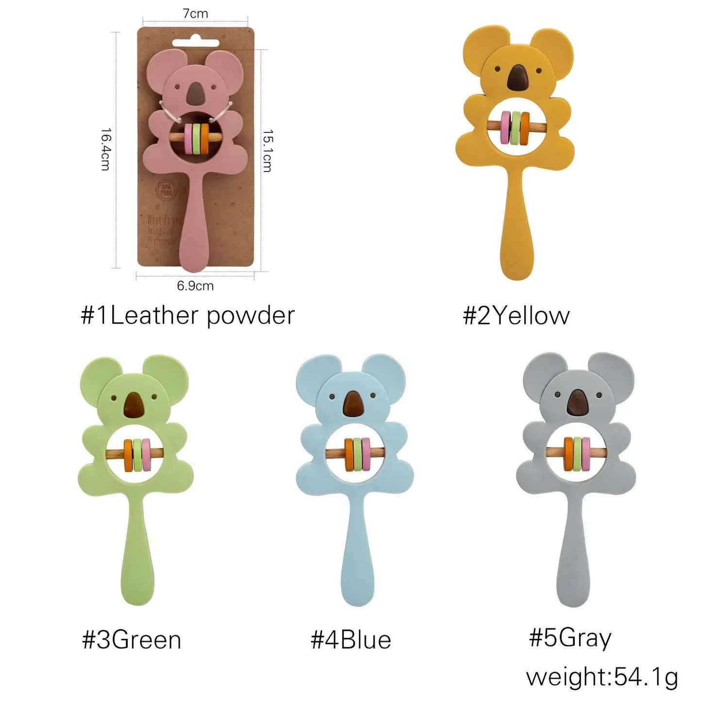 Sonajero Koala Sensorial – Primeras Exploraciones
