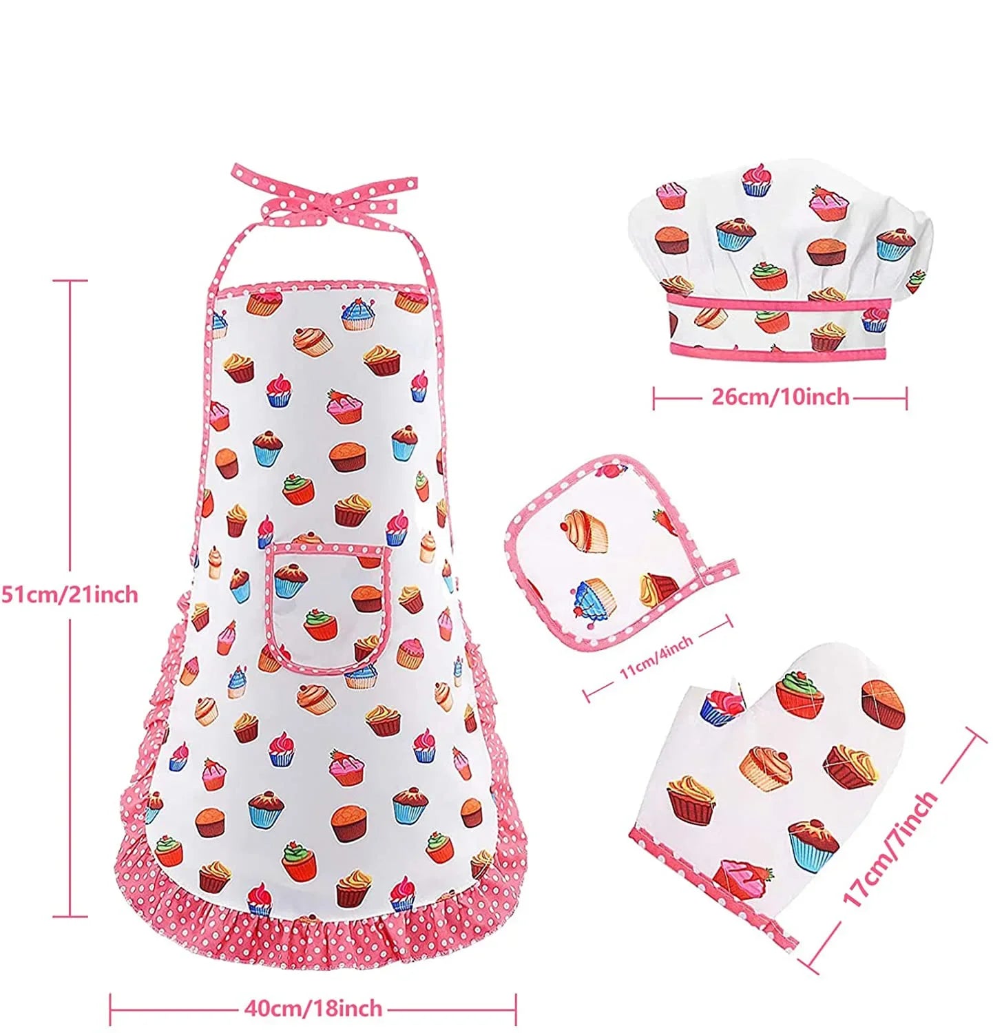 Set Delantal de cocina y Utensilios