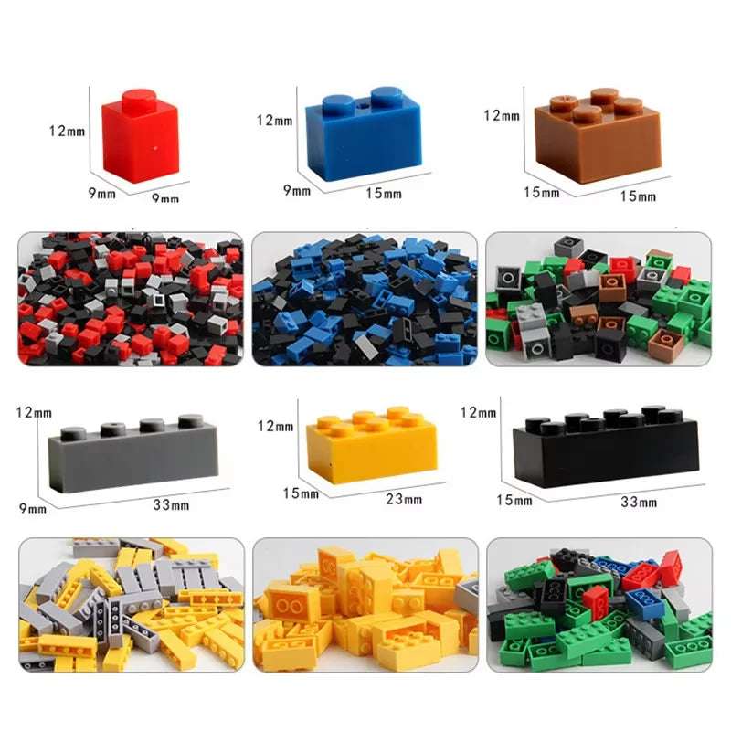 Set de 1000 Bloques de Construcción Tipo Mini Lego