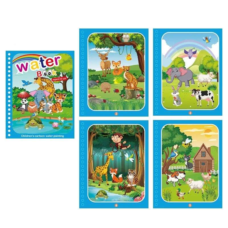 Libro mágico para pintar con lápiz de agua