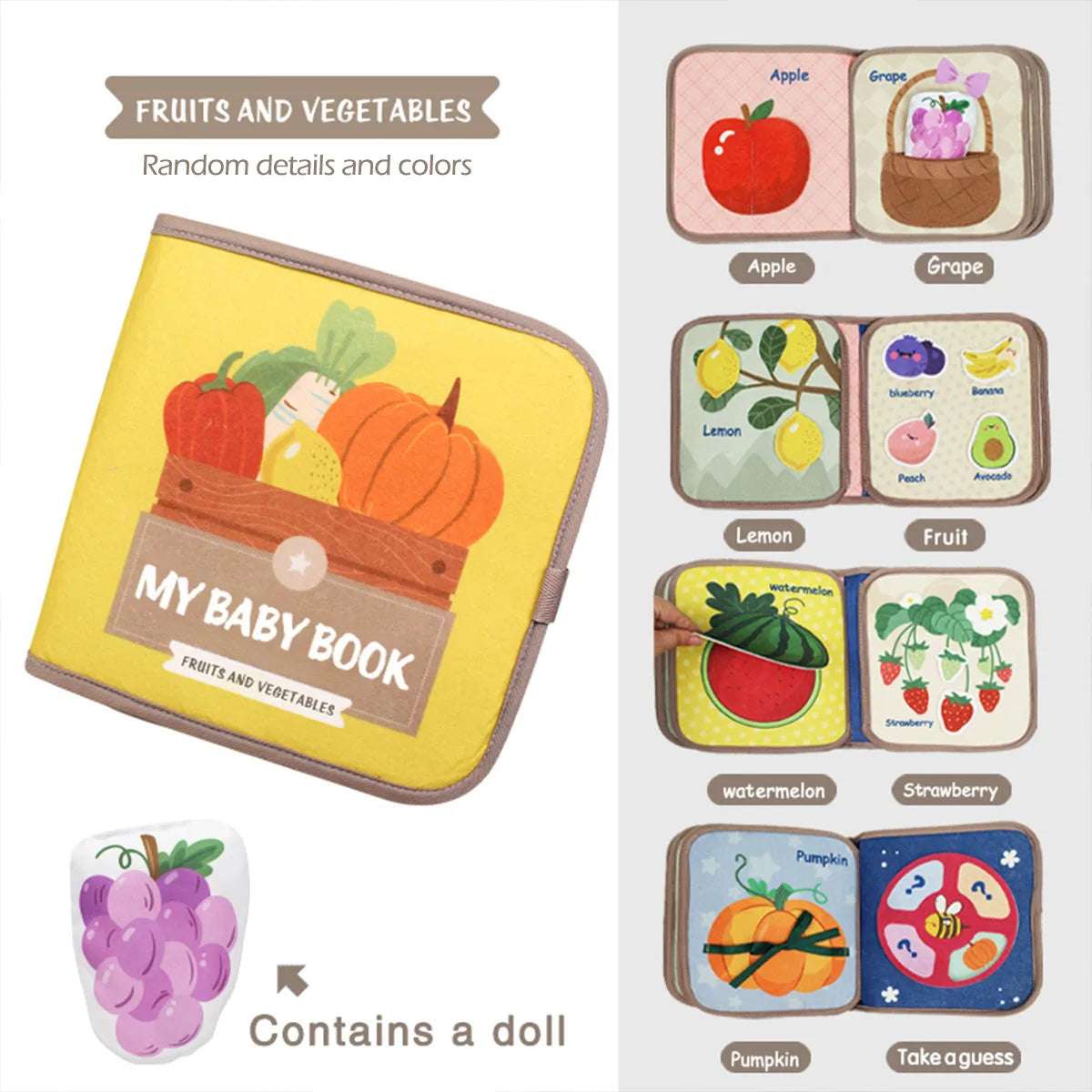 Libro sensorial de tela