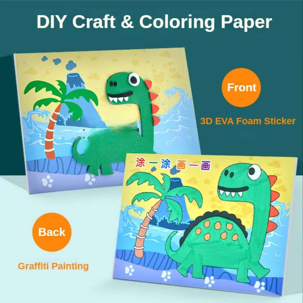 Set 10 dibujos para pegar y pintar