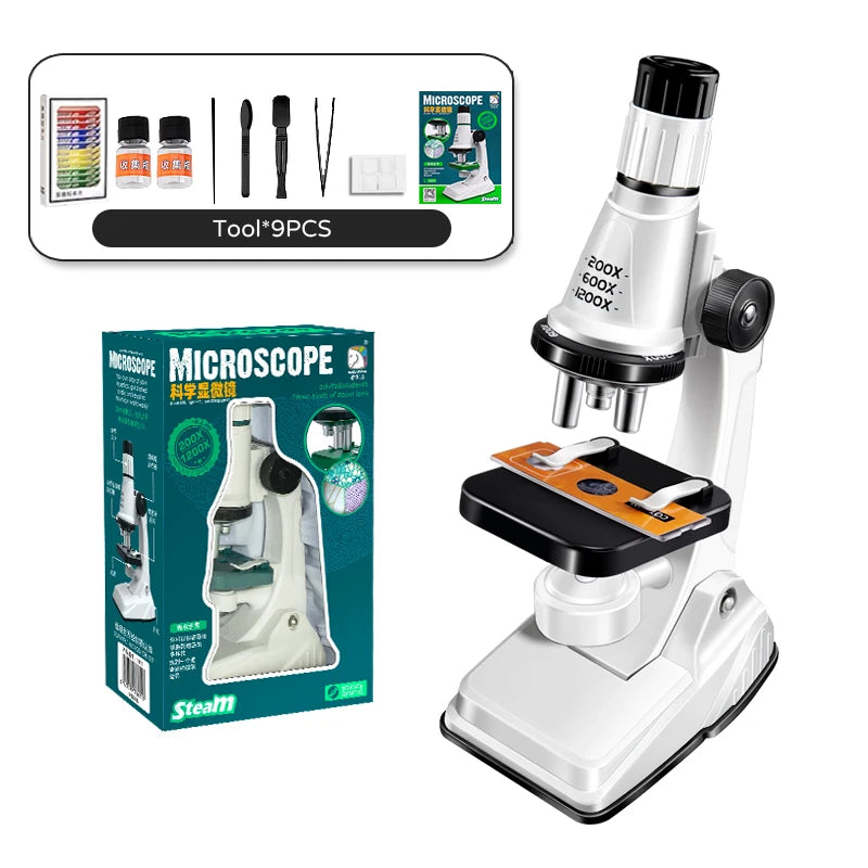 Microscopio científico educativo