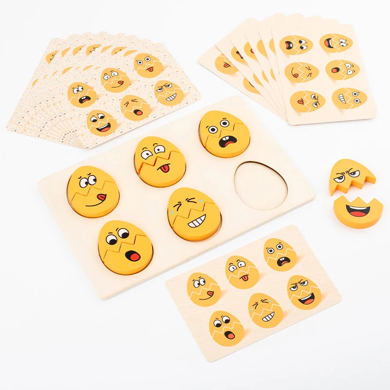 Juego de emociones con huevos de encaje
