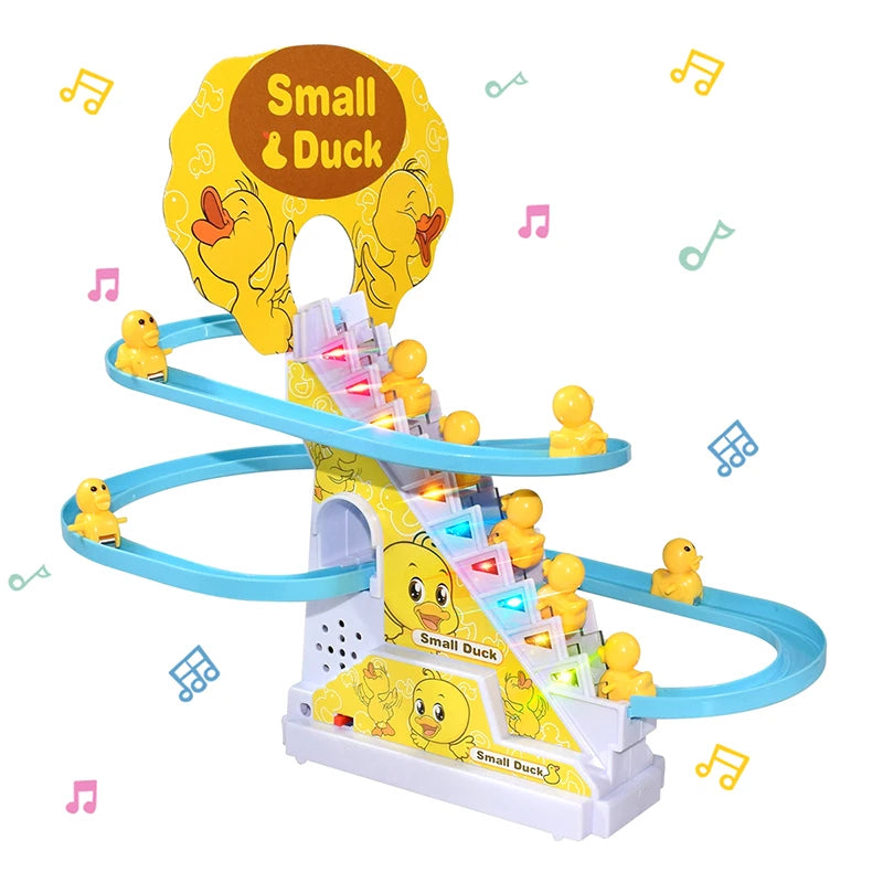Patitos escaladores con pista eléctrica (9 patitos)
