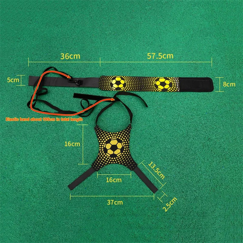 Entrenador de Fútbol con Elástico – Cinturón Ajustable para Práctica Individual