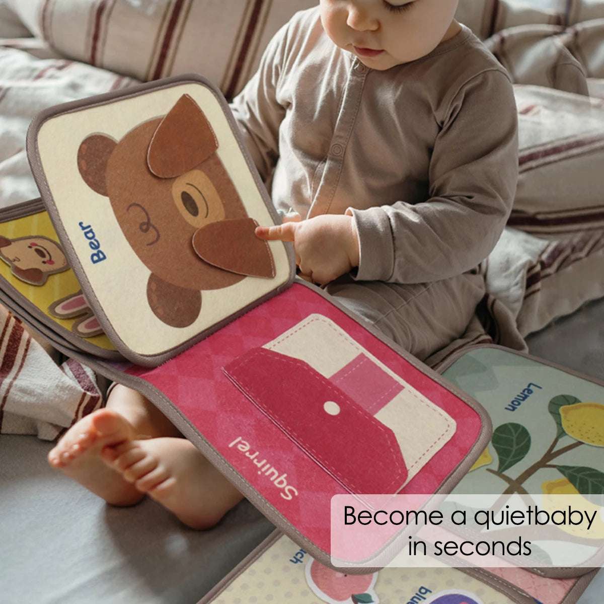 Libro sensorial de tela