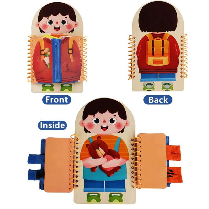 Libro de actividades Montessori - Habilidades de vestimenta