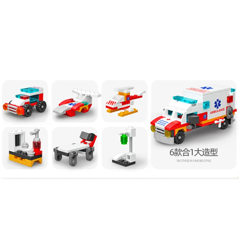 Set de Bloques de Construcción Ambulancia 6 en 1 - Lego