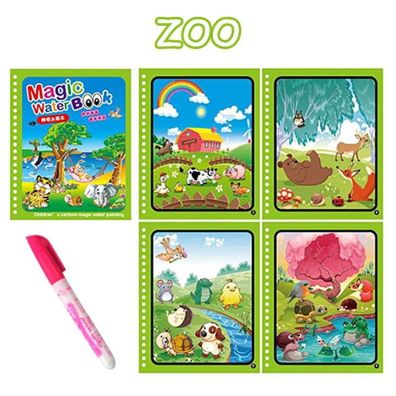 Libro mágico para pintar con lápiz de agua