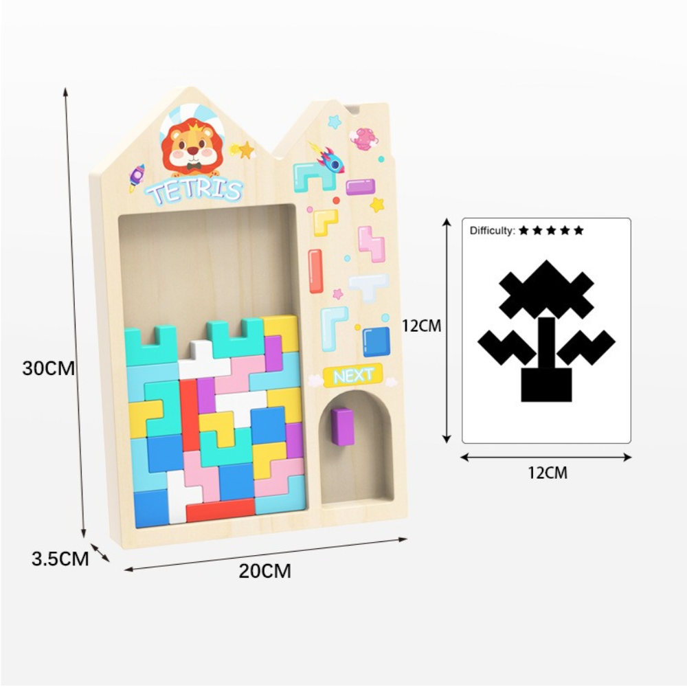 Juego Tetris de Madera