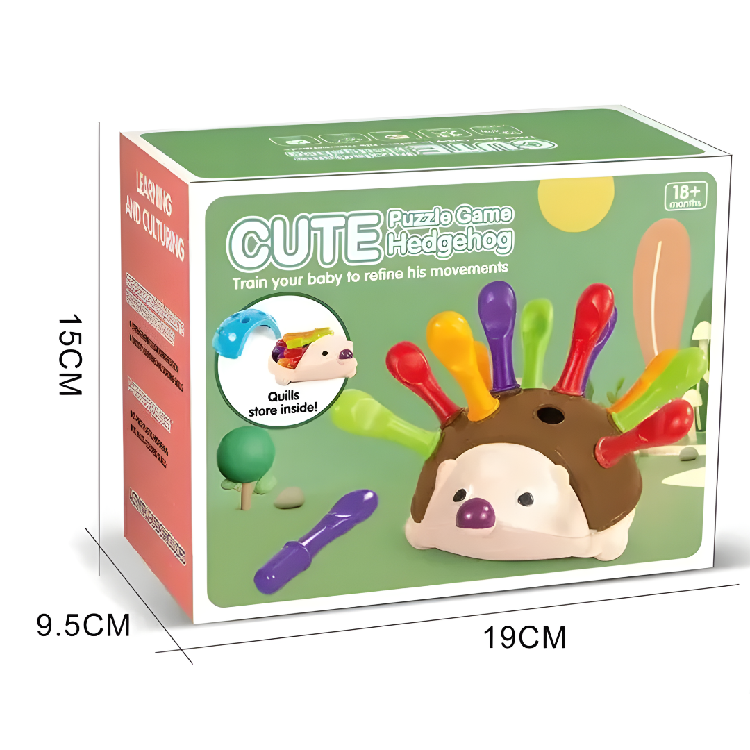 Erizo educativo con piezas encajables