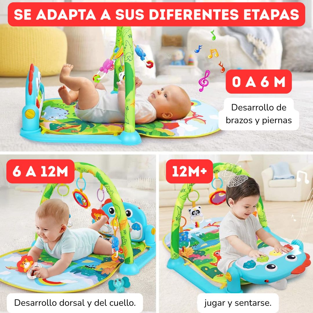 Gimnasio Piano para Bebé - Centro de actividades 3 en 1