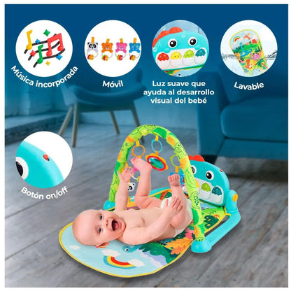 Gimnasio Piano para Bebé - Centro de actividades 3 en 1