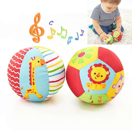 Pelota Sensorial para Bebé con Sonajero