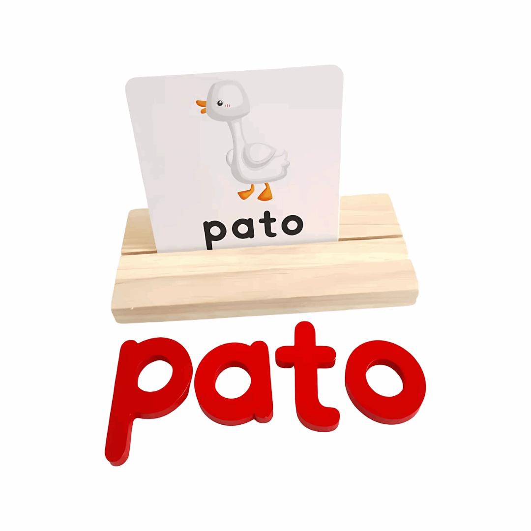 Juego de Ortografía Sensorial con Tarjetas y Letras