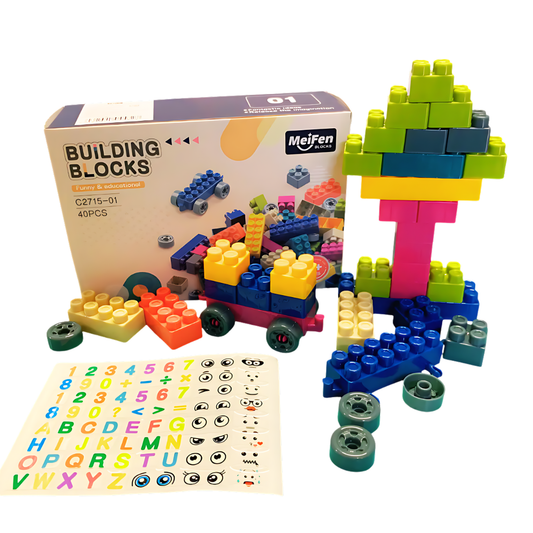 Lego Building Blocks Meifen 40 pcs | Set de Bloques con Stickers