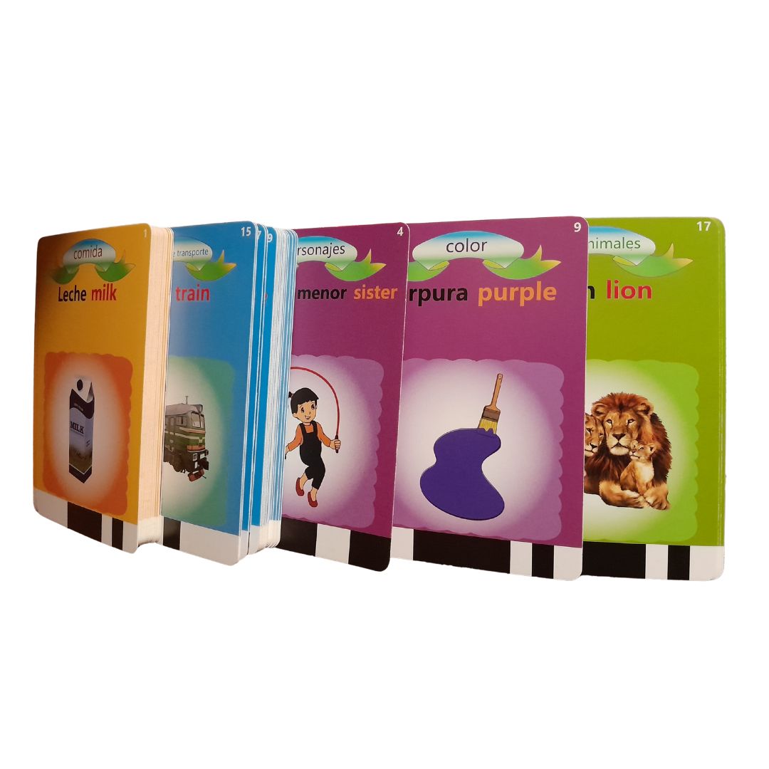 Máquina de Tarjetas Didácticas – 225 Palabras en Inglés y Español con Sonido