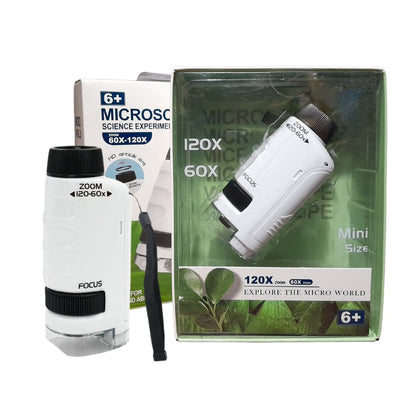 Microscopio Portátil 60x a 120x - Exploración Científica desde Casa