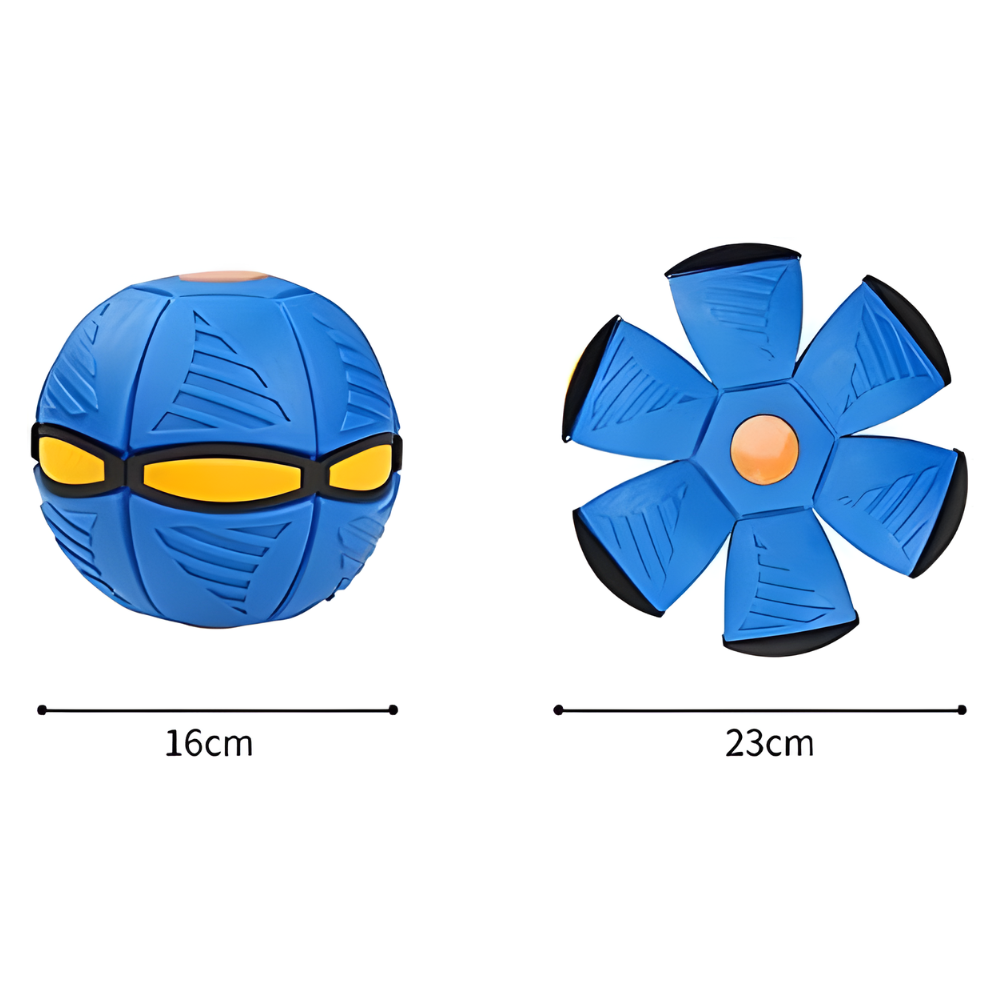Pelota Transformable de Rebote Flat Ball – Juguete Deportivo y Sensorial 2 en 1