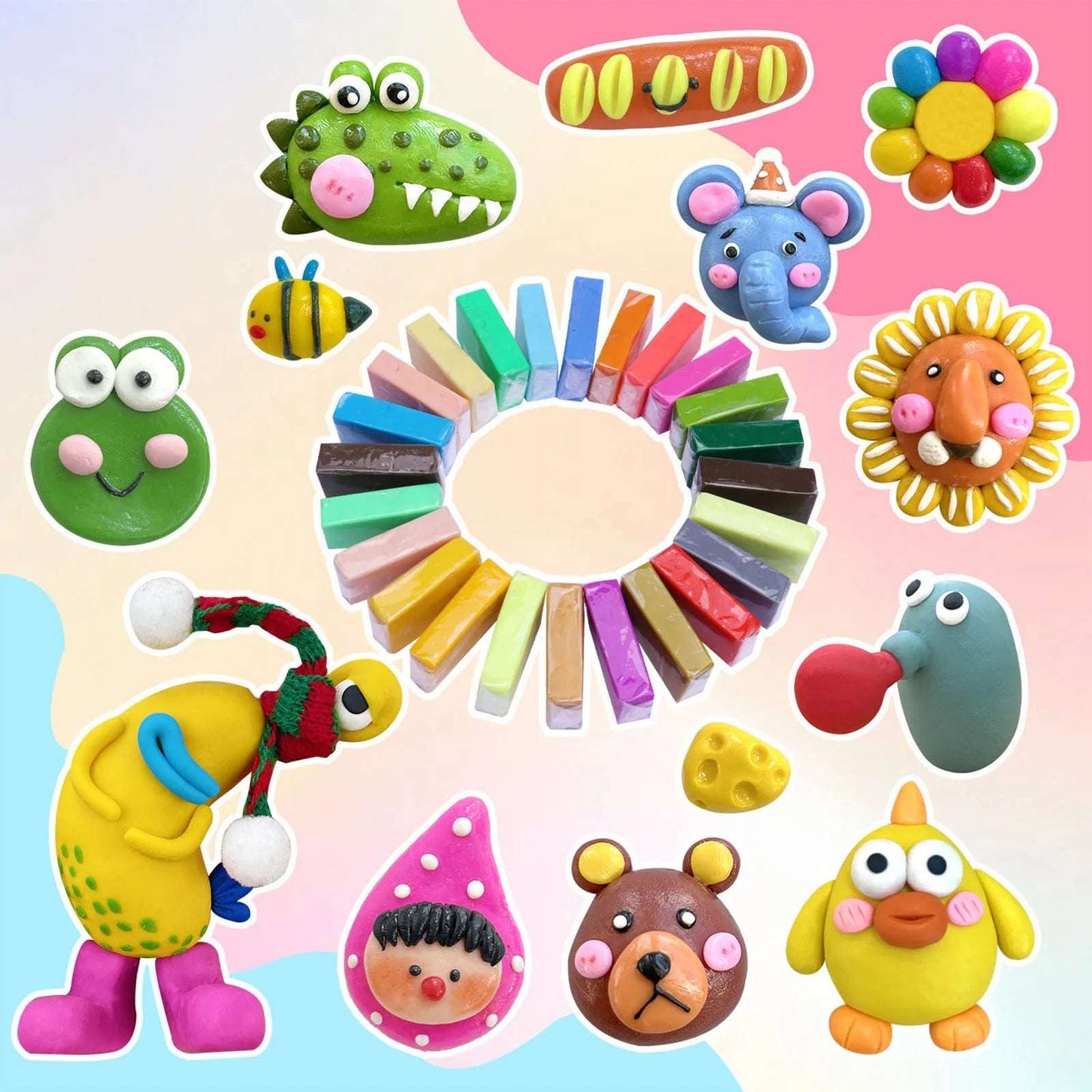 Set de Arcilla Polimérica – 48 Colores + Herramientas