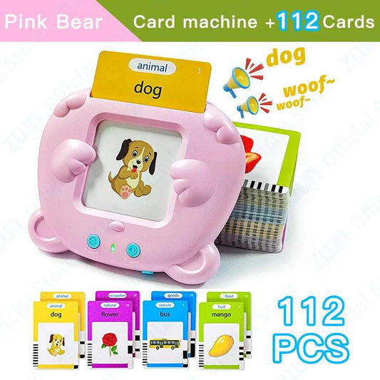 Máquina de Tarjetas Didácticas – 112 Palabras en Inglés con Sonido