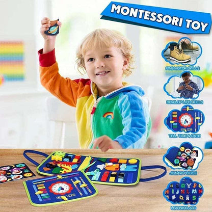 Busy Board Montessori – Maleta de Actividades Educativas