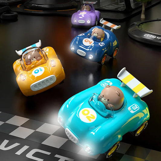 Mini Auto con Retroceso y Luces de Osito