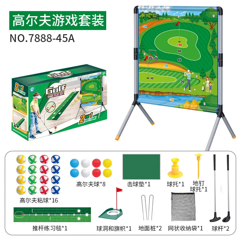 Set de Golf Interactivo con Lienzo Objetivo
