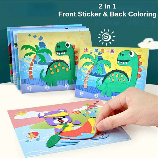 Set 10 dibujos para pegar y pintar