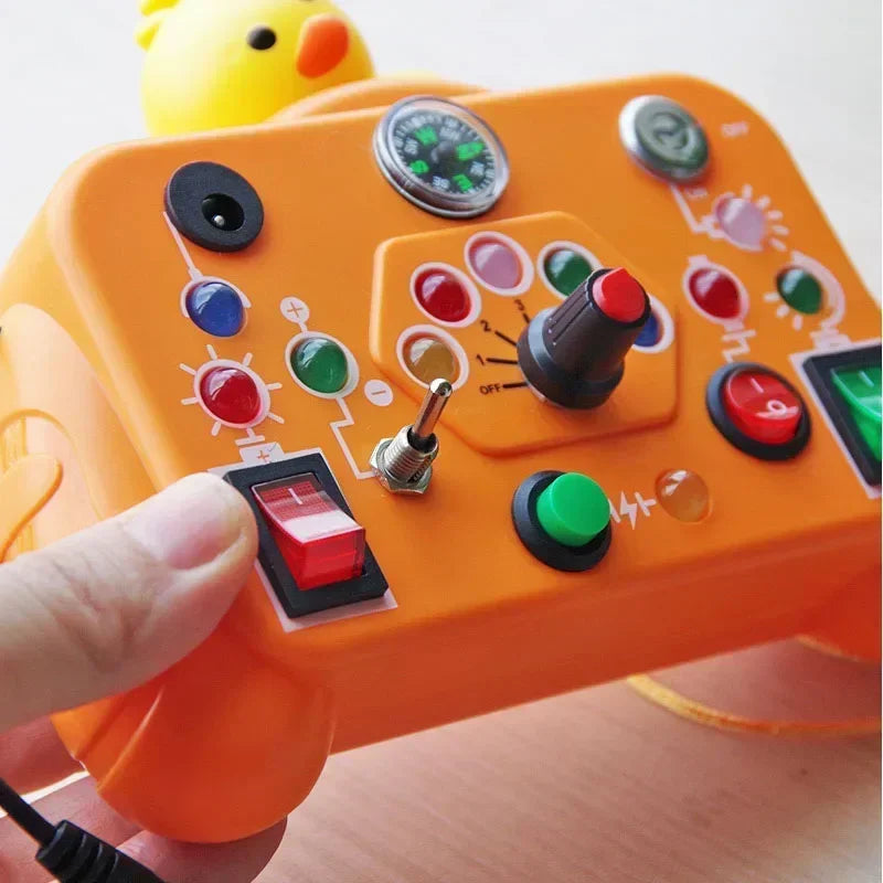 Tablero Montessori con luz