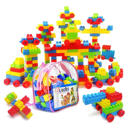 Bloques de construcción tipo ensamblables (130 piezas)