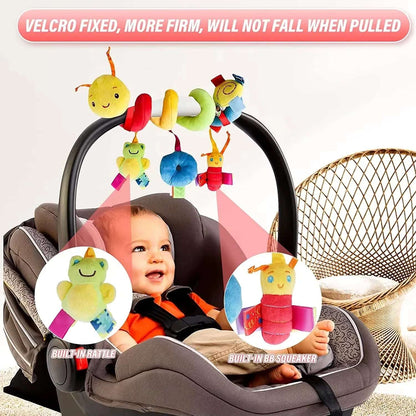 Espiral Sensorial de Cuna y Coche – Juguete Colgante para Bebés