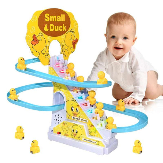 Patitos escaladores con pista eléctrica (9 patitos)