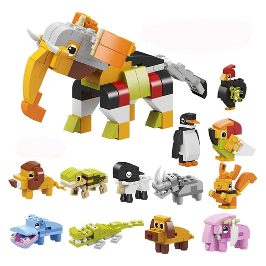 Set de Bloques Animal Kingdom – Construye 12 Animales Diferentes