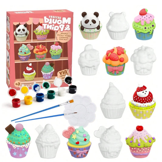 Set de Manualidades Cupcakes "Mould & Paint" - Moldea y Pinta
