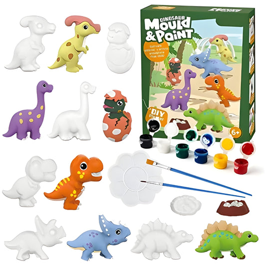 Set de Manualidades Dinosaurios "Mould & Paint" - Moldea y Pinta