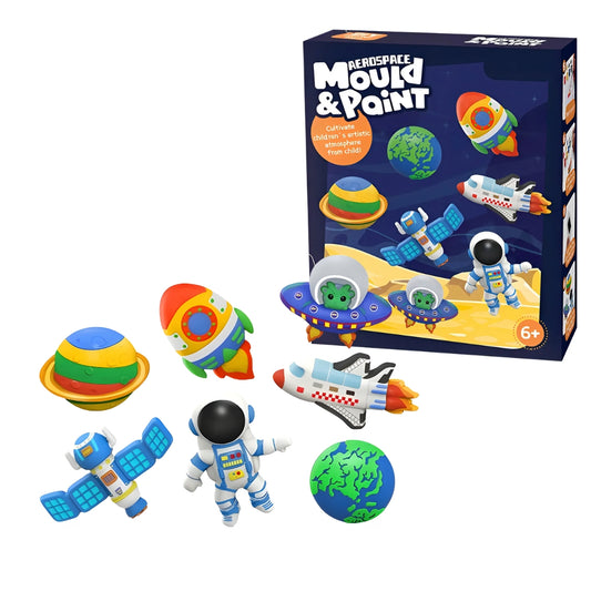 Set de Manualidades Espacio y Astronauta "Mould & Paint" - Moldea y Pinta